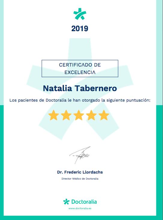 CERTIFICADO EXCELENCIA 2019